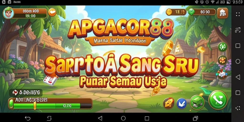Tangkapan layar utama APIGACOR88 menampilkan gameplay santai dan seru.