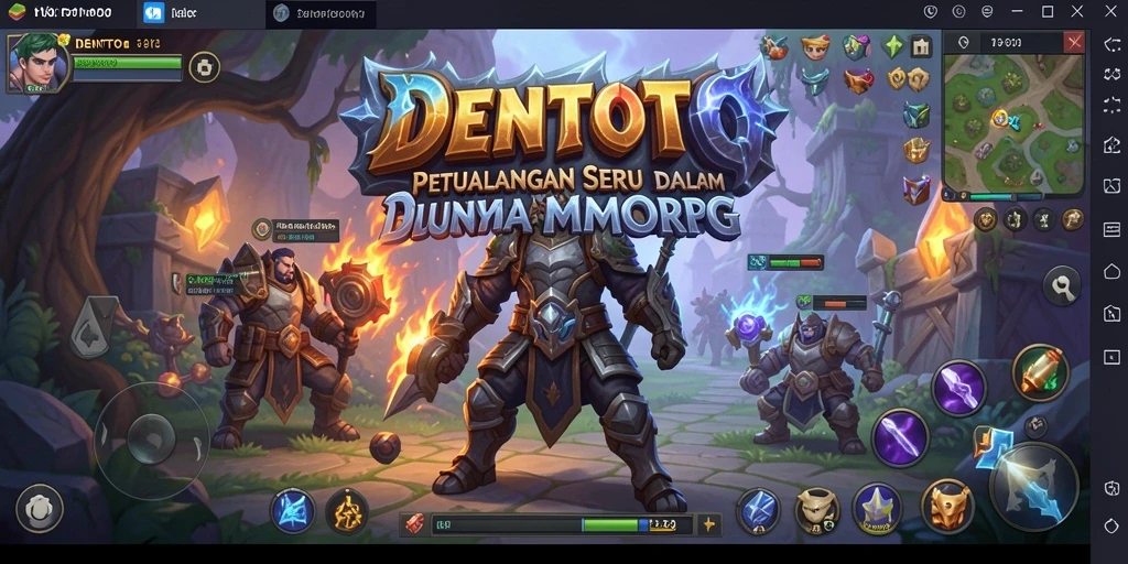 Tampilan gameplay petualangan seru DENTOTO di dunia MMORPG.