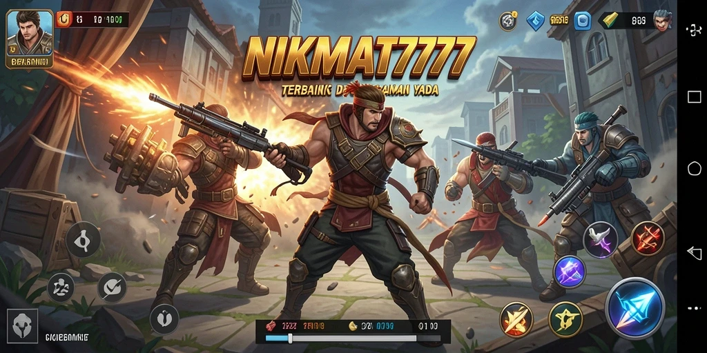 Gameplay seru NIKMAT777 dalam aksi pertarungan.