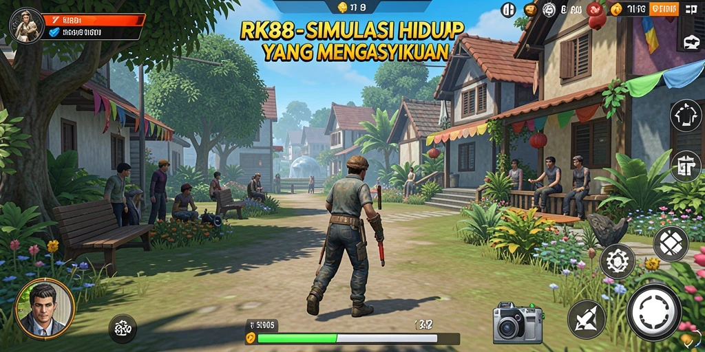 Gameplay RK88 dengan simulasi kehidupan yang realistis.