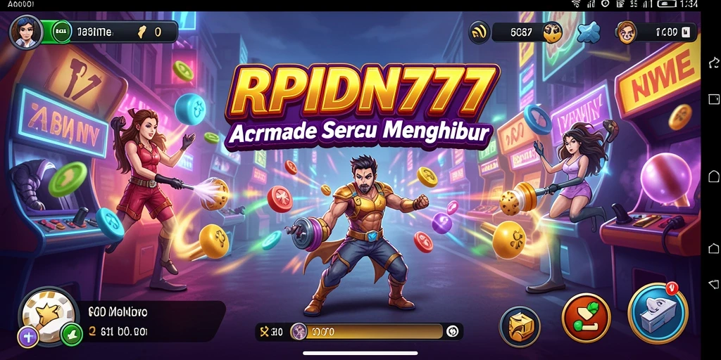 Tampilan gameplay menarik dari RPIDN777 di tengah aksi Arcade.