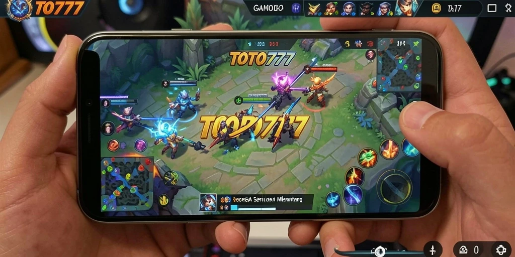 Screenshot gameplay TOTO777 yang menampilkan aksi seru di arena MOBA.